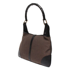 Gucci Shoulder Leather Bamboo Bag Handbag Top Handle